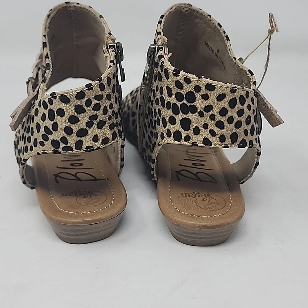 Blowfish Women's Tan and Black SANDALS BLU MOON ONE  Size 10 Left - Picture 4 of 6